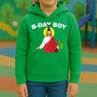 Happy Birthday Jesus! B-Day Boy Kids Hoodie