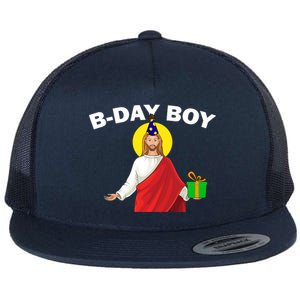 Happy Birthday Jesus! B-Day Boy Flat Bill Trucker Hat