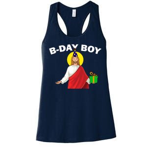 Happy Birthday Jesus! B-Day Boy Women's Racerback Tank