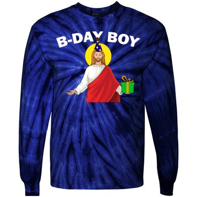 Happy Birthday Jesus! B-Day Boy Tie-Dye Long Sleeve Shirt