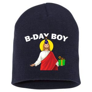 Happy Birthday Jesus! B-Day Boy Short Acrylic Beanie