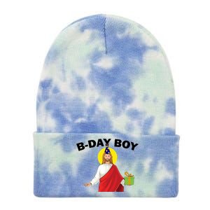 Happy Birthday Jesus! B-Day Boy Tie Dye 12in Knit Beanie