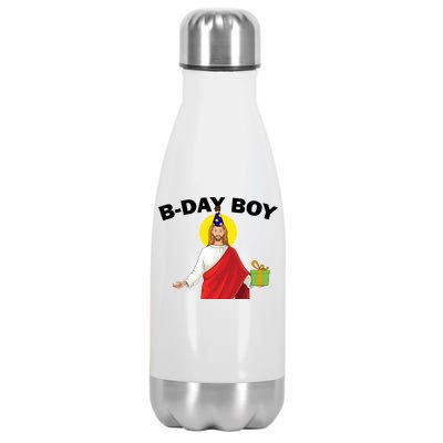 Happy Birthday Jesus! B-Day Boy Stainless Steel Insulated Water Bottle