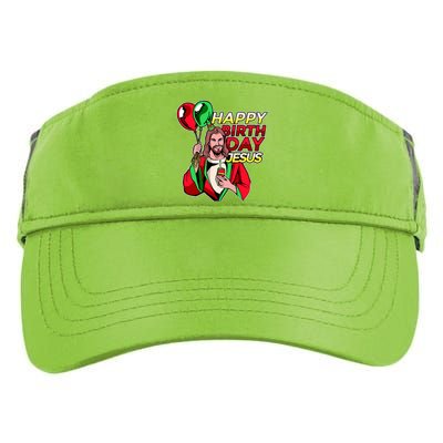 Happy Birthday Jesus Funny Christmas Birthday Boy Adult Drive Performance Visor