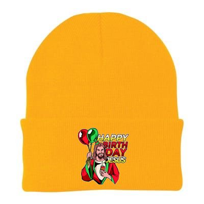 Happy Birthday Jesus Funny Christmas Birthday Boy Knit Cap Winter Beanie