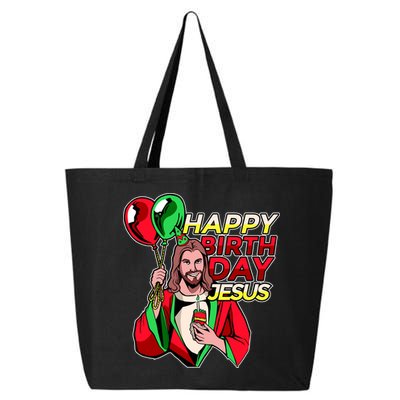 Happy Birthday Jesus Funny Christmas Birthday Boy 25L Jumbo Tote