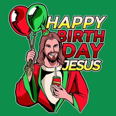Happy Birthday Jesus Funny Christmas Birthday Boy T-Shirt