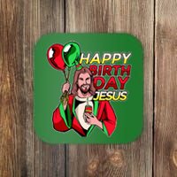 Happy Birthday Jesus Funny Christmas Birthday Boy Coaster