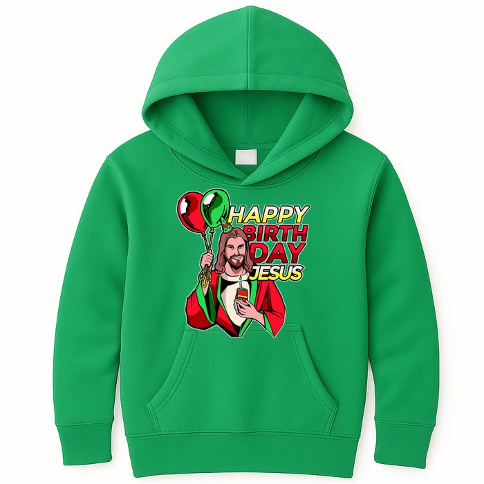 Happy Birthday Jesus Funny Christmas Birthday Boy Kids Hoodie
