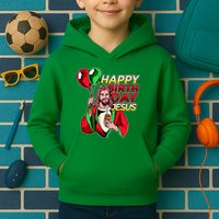 Happy Birthday Jesus Funny Christmas Birthday Boy Kids Hoodie
