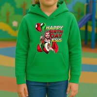 Happy Birthday Jesus Funny Christmas Birthday Boy Kids Hoodie