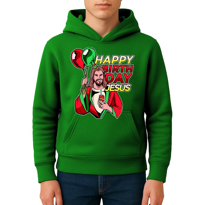 Happy Birthday Jesus Funny Christmas Birthday Boy Kids Hoodie