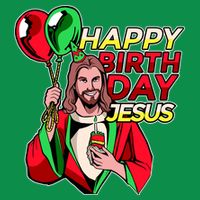 Happy Birthday Jesus Funny Christmas Birthday Boy Kids Hoodie
