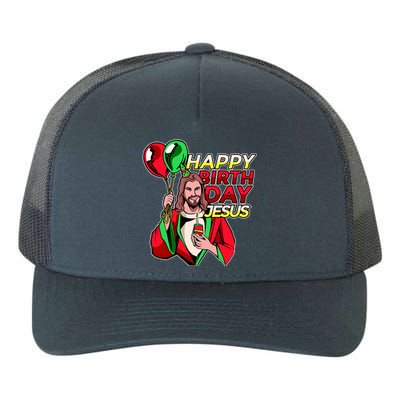 Happy Birthday Jesus Funny Christmas Birthday Boy Yupoong Adult 5-Panel Trucker Hat