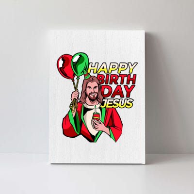 Happy Birthday Jesus Funny Christmas Birthday Boy Canvas