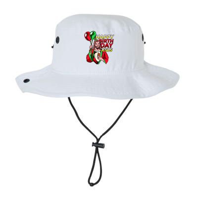 Happy Birthday Jesus Funny Christmas Birthday Boy Legacy Cool Fit Booney Bucket Hat