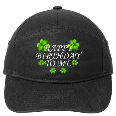 Happy Birthday To Me St. Patrick's Day 7-Panel Snapback Hat