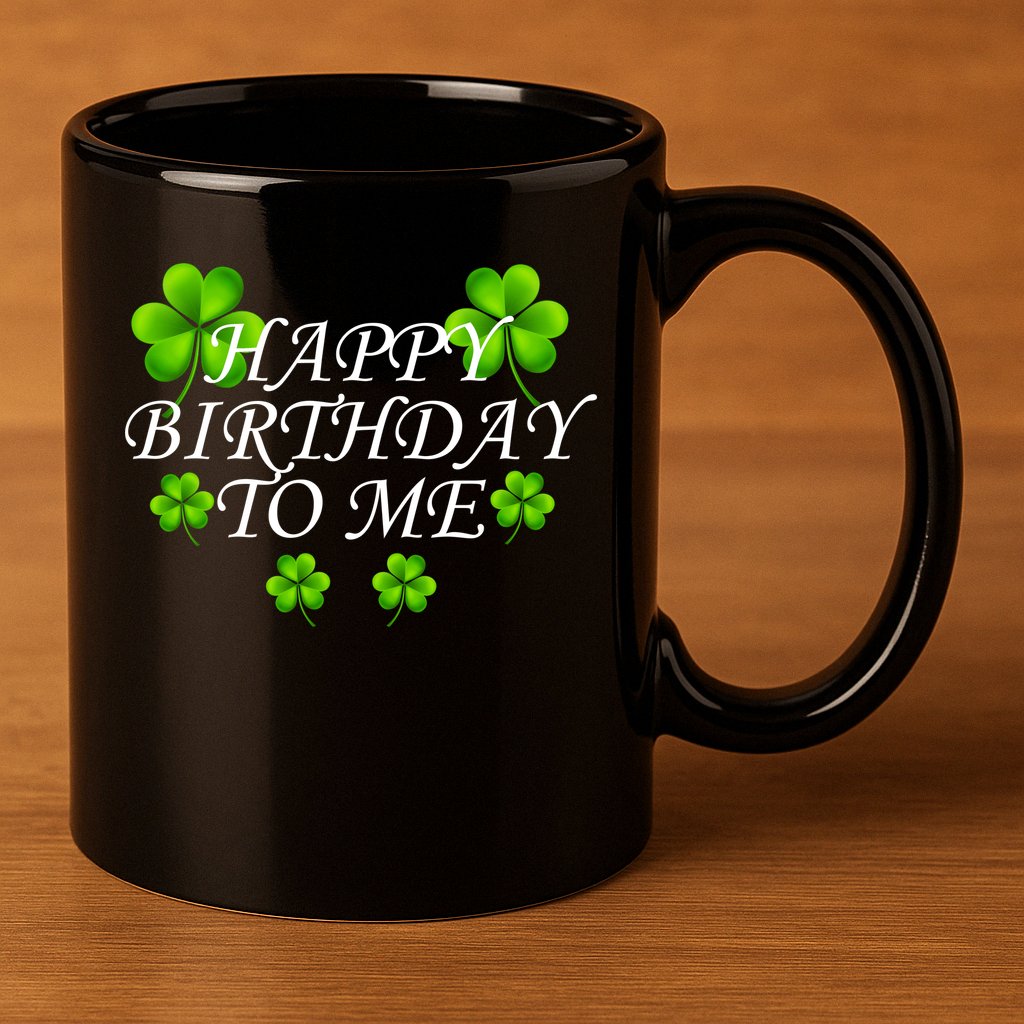 Happy Birthday To Me St. Patrick's Day 11oz C Handle Ceramic Mug