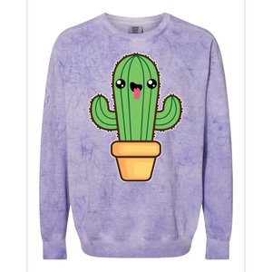 Happy Cactus Colorblast Crewneck Sweatshirt