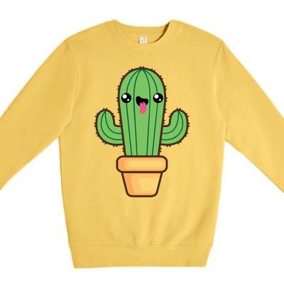 Happy Cactus Premium Crewneck Sweatshirt