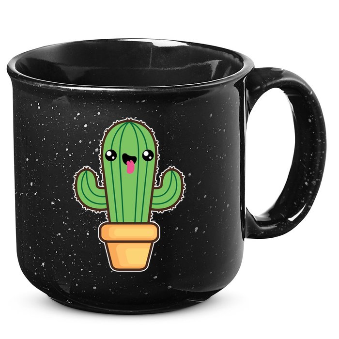 Happy Cactus 15oz Campfire Ceramic Mug