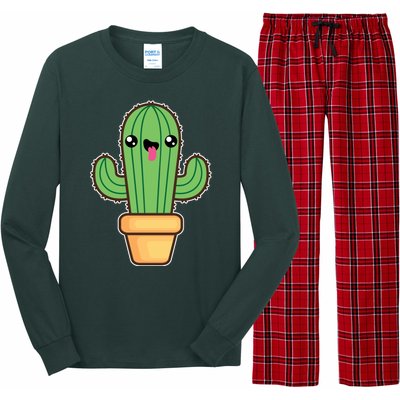 Happy Cactus Long Sleeve Pajama Set