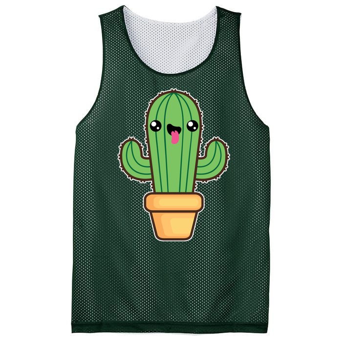 Happy Cactus Mesh Reversible Basketball Jersey Tank