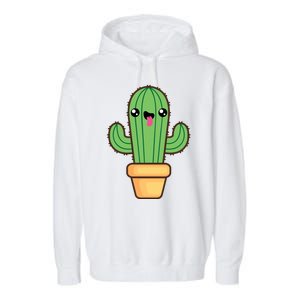 Happy Cactus Garment-Dyed Fleece Hoodie