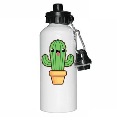 Happy Cactus Aluminum Water Bottle 