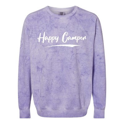 Happy Camper Colorblast Crewneck Sweatshirt