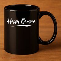 Happy Camper 11oz C Handle Ceramic Mug