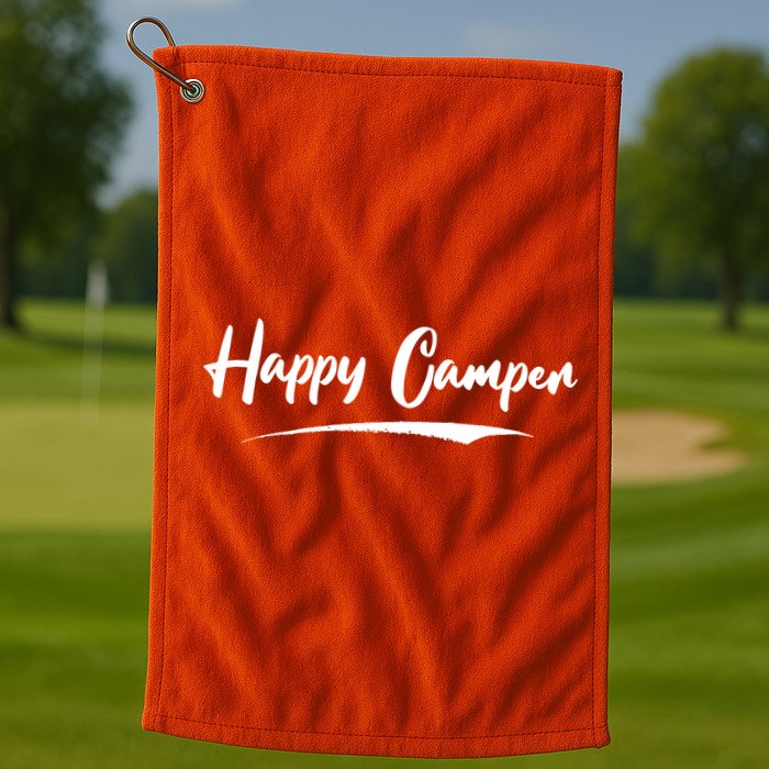 Happy Camper Golf Towel