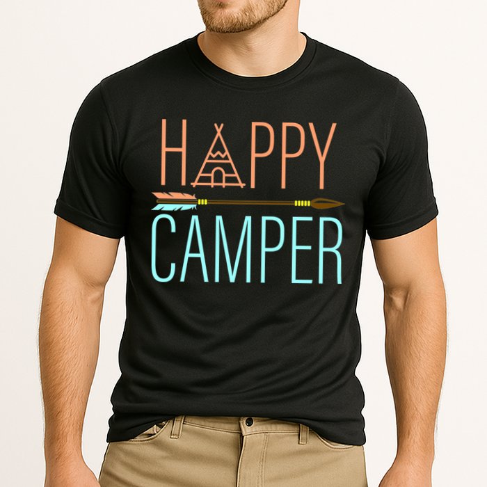 Happy Camper Funny Camping Cooling Performance Crew T-Shirt