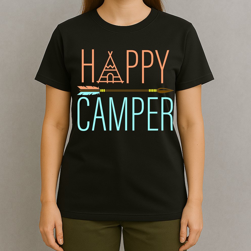 Happy Camper Funny Camping T-Shirt
