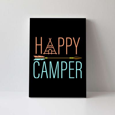 Happy Camper Funny Camping Canvas