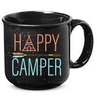 Happy Camper Funny Camping 15oz Campfire Ceramic Mug