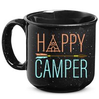 Happy Camper Funny Camping 15oz Campfire Ceramic Mug