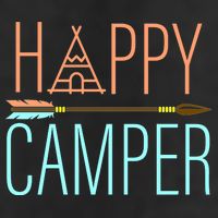 Happy Camper Funny Camping 15oz Campfire Ceramic Mug