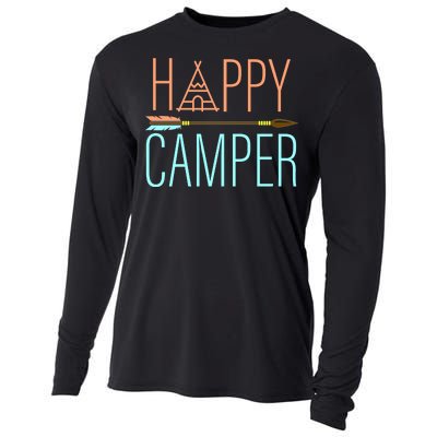 Happy Camper Funny Camping Cooling Performance Long Sleeve Crew