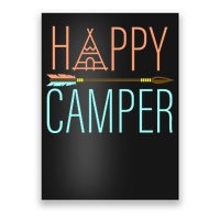 Happy Camper Funny Camping Poster