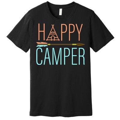 Happy Camper Funny Camping Premium T-Shirt