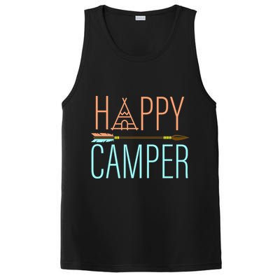 Happy Camper Funny Camping PosiCharge Competitor Tank