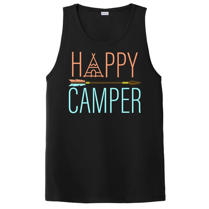 Happy Camper Funny Camping PosiCharge Competitor Tank