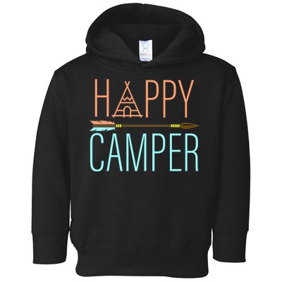 Happy Camper Funny Camping Toddler Hoodie