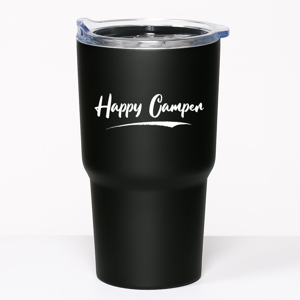 Happy Camper Funny Camping Meme Tumbler