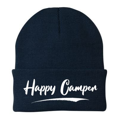 Happy Camper Funny Camping Meme Beanie