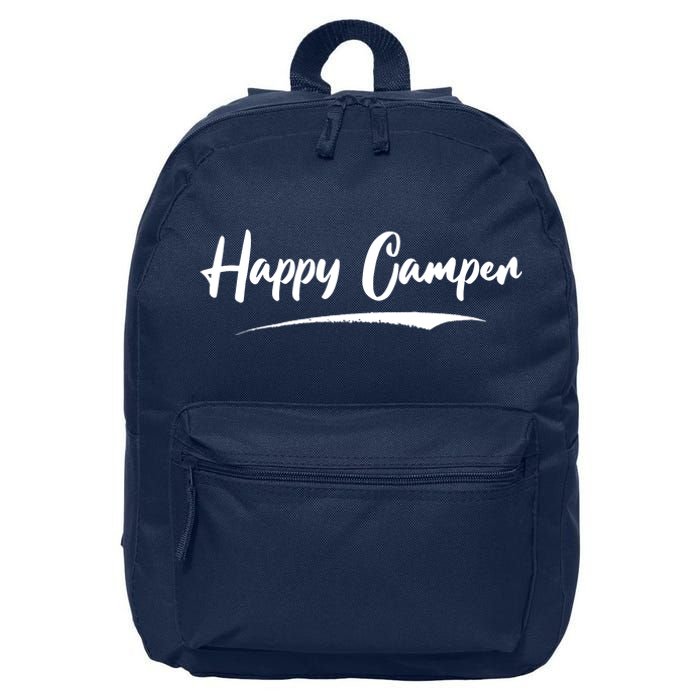 Happy Camper Funny Camping Meme 16 in Basic Backpack