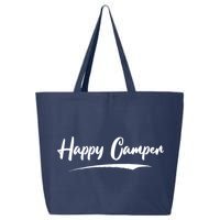 Happy Camper Funny Camping Meme 25L Jumbo Tote