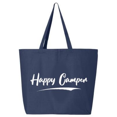 Happy Camper Funny Camping Meme 25L Jumbo Tote