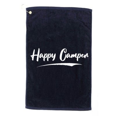 Happy Camper Funny Camping Meme Golf Towel